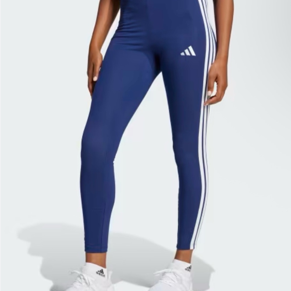 NWT Adidas Leggings with Triple White Stripes